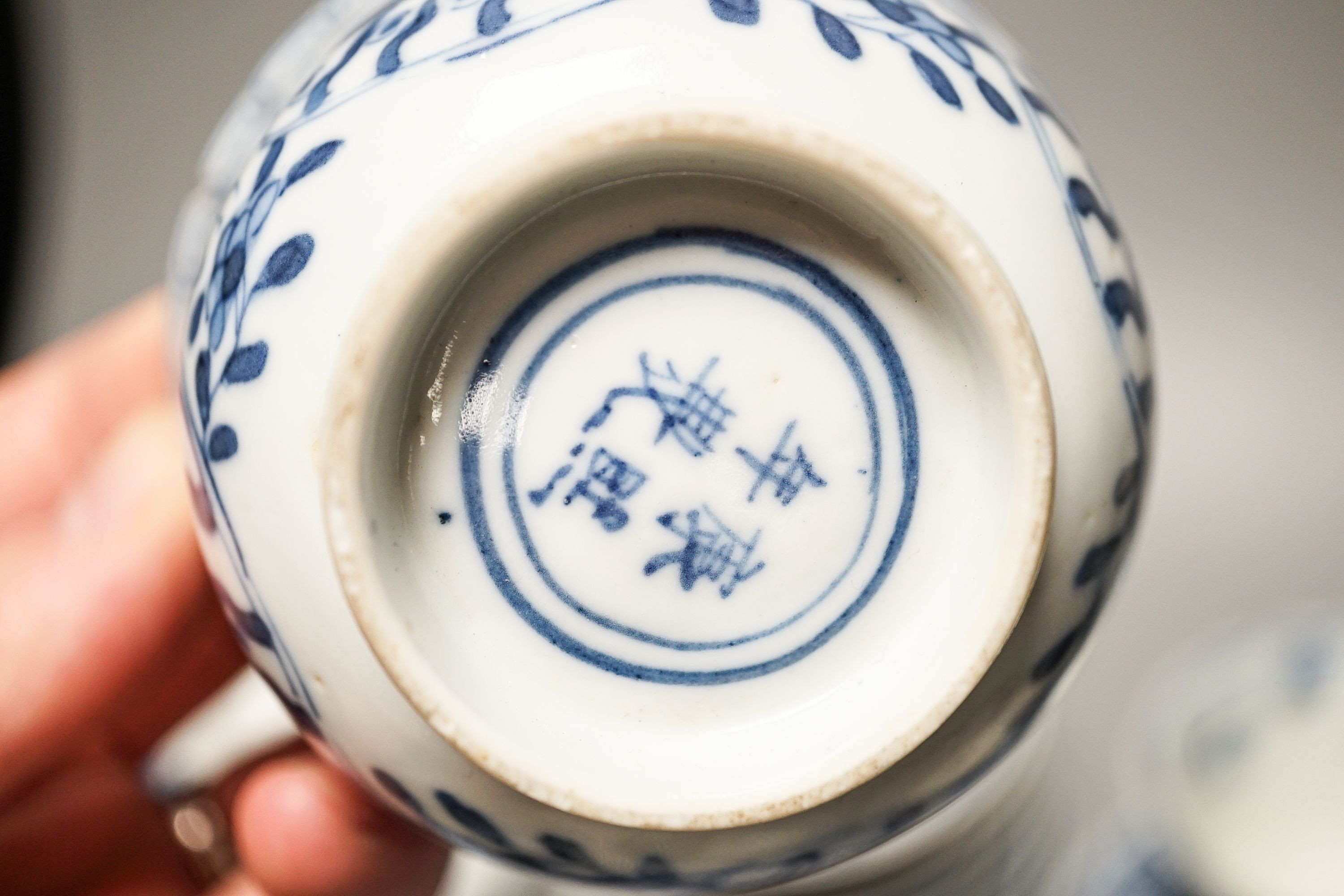 A group of Chinese porcelain teabowls and saucers, 18th-20th century